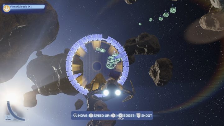 The trial requires you to pass all 16 gates in the shortest time possible - LEGO Skywalker Saga: Pasaana - trials, walkthrough - Trials - LEGO Skywalker Saga Guide