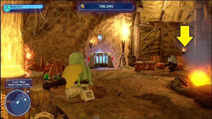 This brick can be found in one of the rooms inside the tree - LEGO Skywalker Saga: Ewok Village - list of all puzzles - Endor - LEGO Skywalker Saga Guide