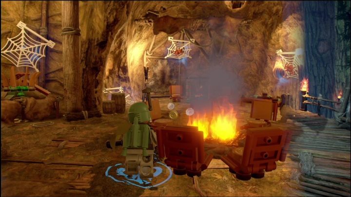 You will receive this collectible for destroying 8 cobwebs in one of the houses in the tree - LEGO Skywalker Saga: Ewok Village - list of all puzzles - Endor - LEGO Skywalker Saga Guide