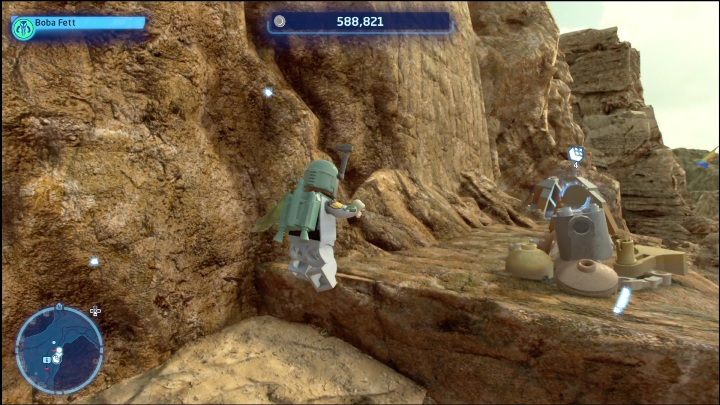This is another brick that is lying on the ground - LEGO Skywalker Saga: Forbidden Valley - list of all puzzles - Pasaana - LEGO Skywalker Saga Guide