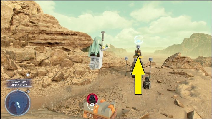 This brick is on the tower - LEGO Skywalker Saga: Forbidden Valley - list of all puzzles - Pasaana - LEGO Skywalker Saga Guide