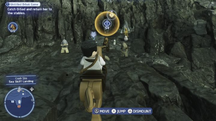 When all 3 animals are in the stables, talk to the quest giver - LEGO Skywalker Saga: Untitled Orbak Game - walkthrough - Kef Bir - Disaster site - LEGO Skywalker Saga Guide