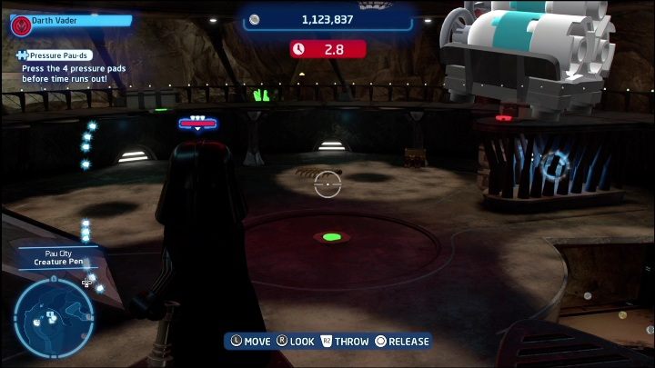 You can unlock this brick by pressing four buttons in less than 15 seconds - LEGO Skywalker Saga: Pau City - list of all puzzles - Utapau - LEGO Skywalker Saga Guide