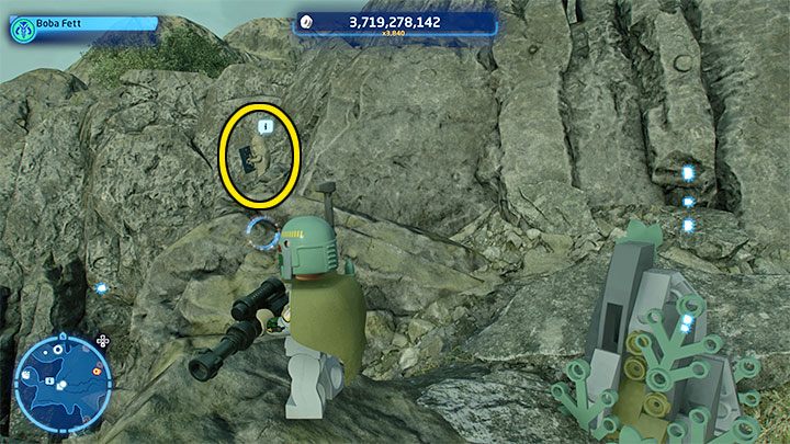 The Wookiee is standing on the rocks shown in the picture above - LEGO Skywalker Saga: Wheres the Wookiee? - list of all (part 1) - Challenges - LEGO Skywalker Saga Guide