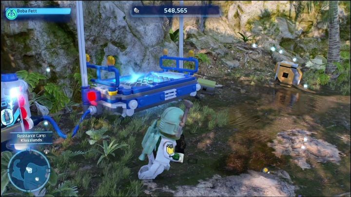 The collectible is locked under the elevator - LEGO Skywalker Saga: Resistance Camp - list of all puzzles - Ajan Kloss - LEGO Skywalker Saga Guide