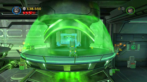 To deactivate second container get to the top and pull the handle - Research and Development | Walkthrough - Walkthrough - LEGO Batman 2: DC Super Heroes Game Guide & Walkthrough