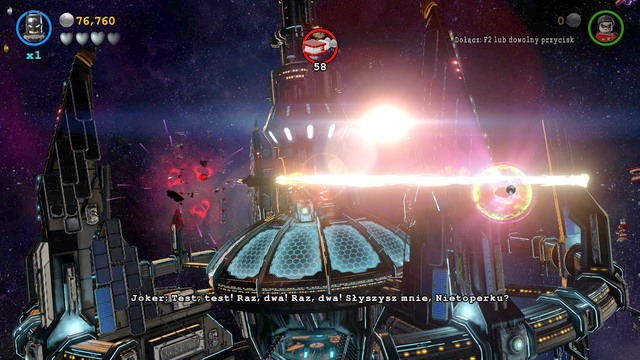 After a short cut-scene take control over the Batrocket as Batman - Space Suits You, Sir! - Walkthrough - LEGO Batman 3: Beyond Gotham - Game Guide and Walkthrough