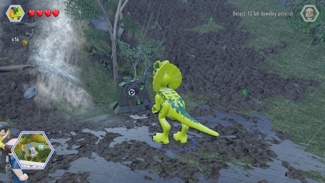 As dilophosaurus, walk to another black container and destroy it with the venom - East Dock Route | Jurassic Park - secrets in free roam - Jurassic Park - secrets in free roam - LEGO Jurassic World Game Guide & Walkthrough