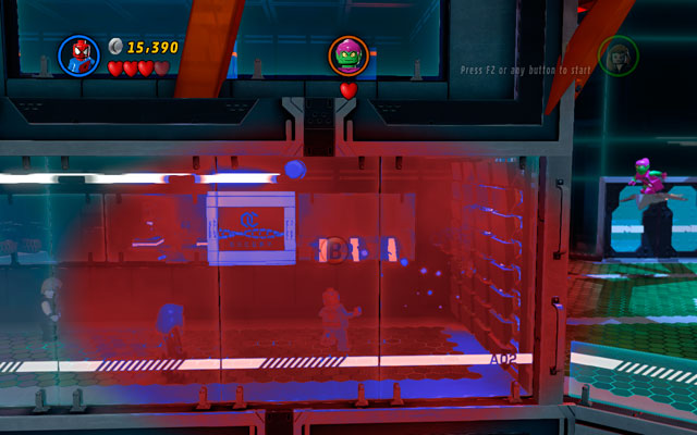 Pass through the corridor and fight you way among the enemies - Exploratory Laboratory - Walkthrough - LEGO Marvel Super Heroes - Game Guide and Walkthrough