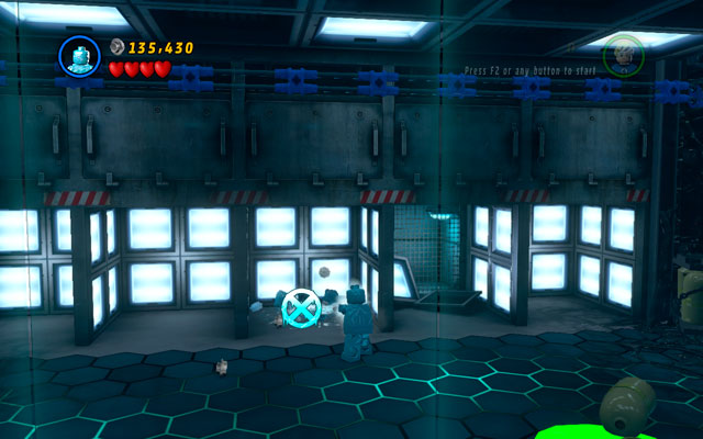 In the further area go to the corridor filled by cages - Exploratory Laboratory - Minikit Sets - LEGO Marvel Super Heroes - Game Guide and Walkthrough