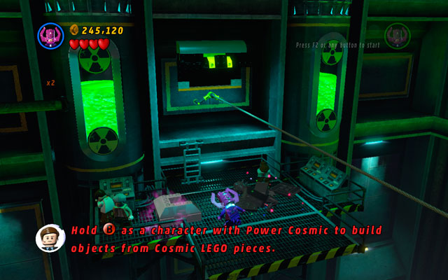 Choose Galactus to arrange a Statue of Liberty from the black cosmic bricks, then pick up the minikit - Taking Liberties - Minikit Sets - LEGO Marvel Super Heroes - Game Guide and Walkthrough