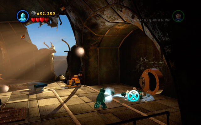 The last minikit on this level can be obtained near to the entrance to the arena - Taking Liberties - Minikit Sets - LEGO Marvel Super Heroes - Game Guide and Walkthrough
