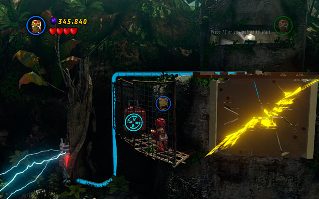 The last trunk is hidden in the bunker at the end of this stage, on the left - Rapturous Rise | Minikit Sets - Minikit Sets - LEGO Marvel Super Heroes Game Guide & Walkthrough