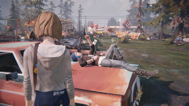 This photo can be taken after the series of shots made by Chloe - Photos | Episode 2: Out of Time - Choices and decisions - Life is Strange Game Guide & Walkthrough