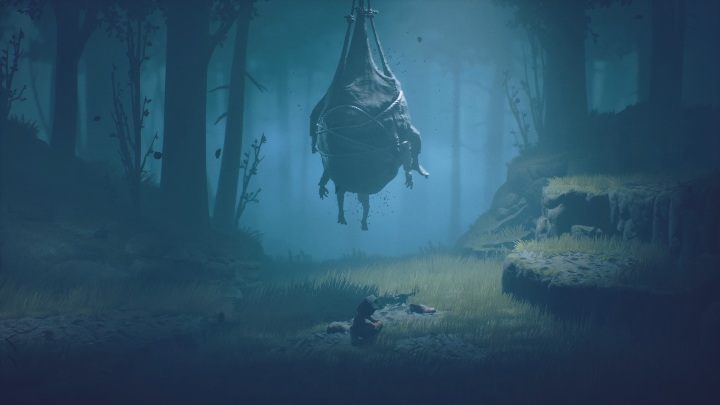 As you continue walking, you will come across an unpleasant looking trap - Little Nightmares 2: Road through the forest - walkthrough - Chapter 1 - Forest - Little Nightmares 2 Guide