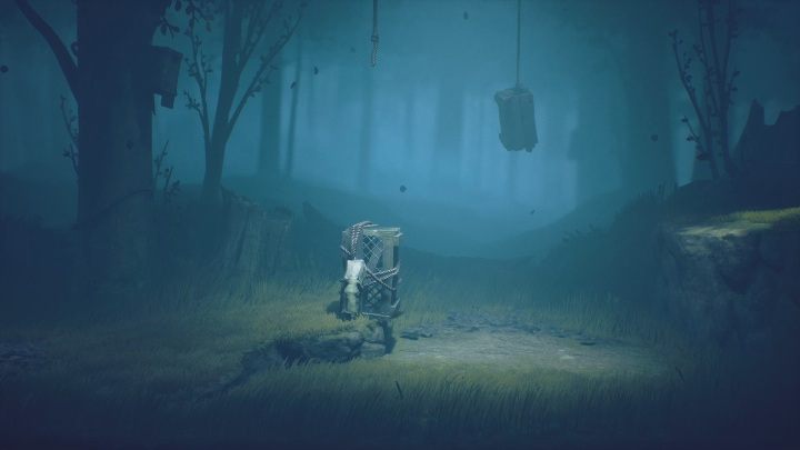 To get further, you must push the trap to the lower area - Little Nightmares 2: Road through the forest - walkthrough - Chapter 1 - Forest - Little Nightmares 2 Guide