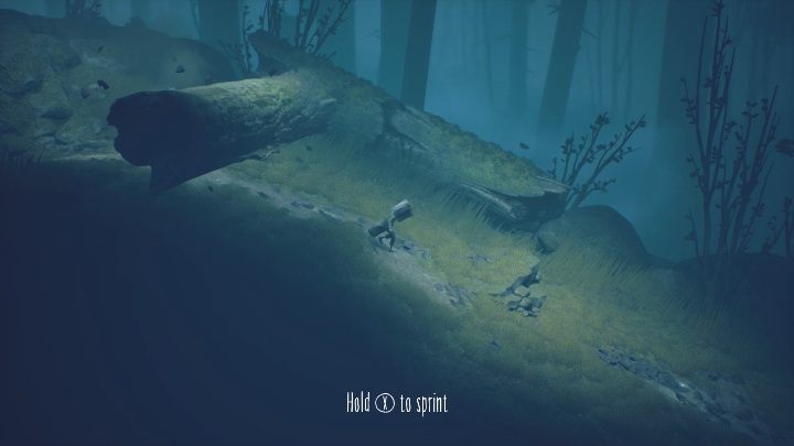 It's time for the first escape sequence – just start running right away - Little Nightmares 2: Road through the forest - walkthrough - Chapter 1 - Forest - Little Nightmares 2 Guide
