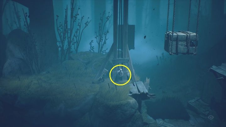 Once you are at the top, you need to use the lever - Little Nightmares 2: Road through the forest - walkthrough - Chapter 1 - Forest - Little Nightmares 2 Guide
