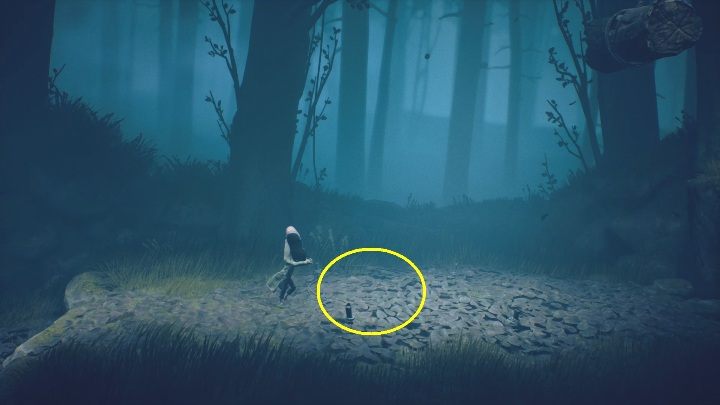 You have to throw the shoe at a certain spot to trigger the trap - Little Nightmares 2: Road through the forest - walkthrough - Chapter 1 - Forest - Little Nightmares 2 Guide