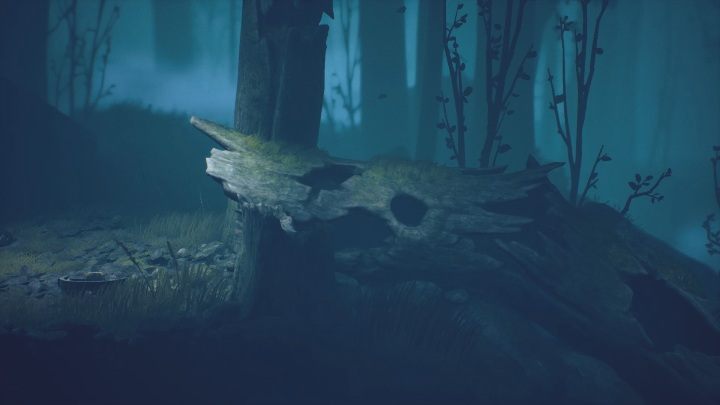 Jump into a bough and slide down to get to the next part of the forest - Little Nightmares 2: Road through the forest - walkthrough - Chapter 1 - Forest - Little Nightmares 2 Guide