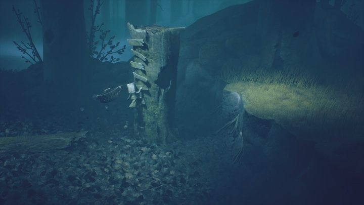 Lastly, you have to jump on the boards to get to the top - Little Nightmares 2: Road through the forest - walkthrough - Chapter 1 - Forest - Little Nightmares 2 Guide