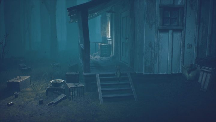 Start by climbing the stairs – there are no traps on them - Little Nightmares 2: Road through the forest - walkthrough - Chapter 1 - Forest - Little Nightmares 2 Guide