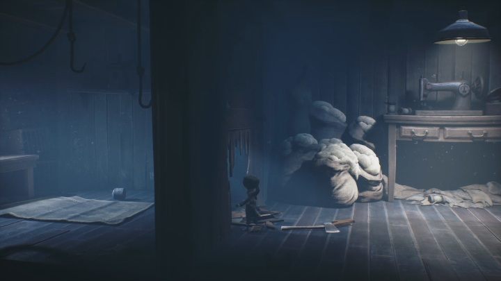 When you reach the door, hit the wall a few times with the axe - Little Nightmares 2: A Cottage in the Forest - walkthrough - Chapter 1 - Forest - Little Nightmares 2 Guide
