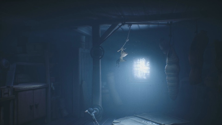 Your task is to climb the cocoon hanging on the right side - Little Nightmares 2: A Cottage in the Forest - walkthrough - Chapter 1 - Forest - Little Nightmares 2 Guide