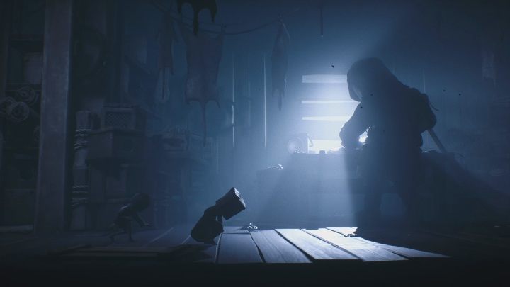 This is the moment when you will see the Hunter - Little Nightmares 2: Escaping the Hunter - walkthrough - Chapter 1 - Forest - Little Nightmares 2 Guide