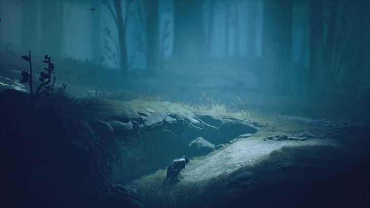 If you fall into a hole, just hide: you will avoid the hunter by doing so - Little Nightmares 2: Escaping the Hunter - walkthrough - Chapter 1 - Forest - Little Nightmares 2 Guide
