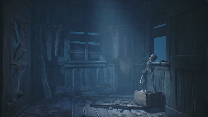 After killing your opponent, jump out the window - Little Nightmares 2: Escaping the Hunter - walkthrough - Chapter 1 - Forest - Little Nightmares 2 Guide