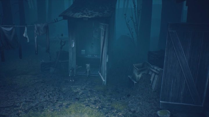 Jump up on the flap, and you will see glitching remains - Little Nightmares 2: Glitching Remains, Chapter 1 Forest - a list - Spectral remains - Little Nightmares 2 Guide