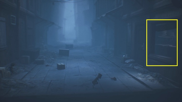 However, you will see a street with nothing worth your attention - Little Nightmares 2: The Road to the Orphanage - walkthrough - Chapter 2 - Orphanage - Little Nightmares 2 Guide
