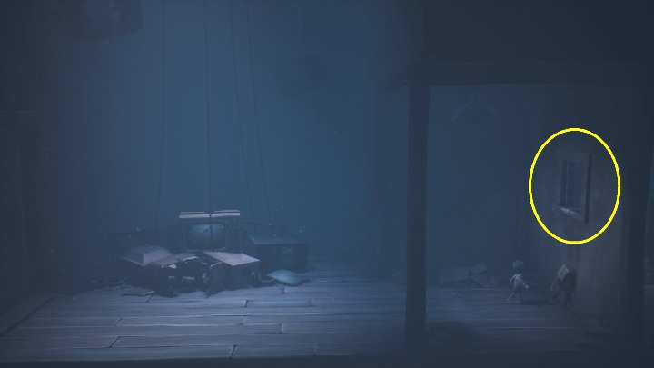 You will pass a pile of destroyed TVs - Little Nightmares 2: The Road to the Orphanage - walkthrough - Chapter 2 - Orphanage - Little Nightmares 2 Guide