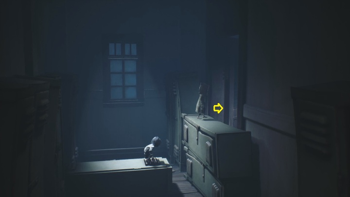 After the locker falls, jump on it - Little Nightmares 2: School - guide, walkthrough description - Chapter 2 - Orphanage - Little Nightmares 2 Guide