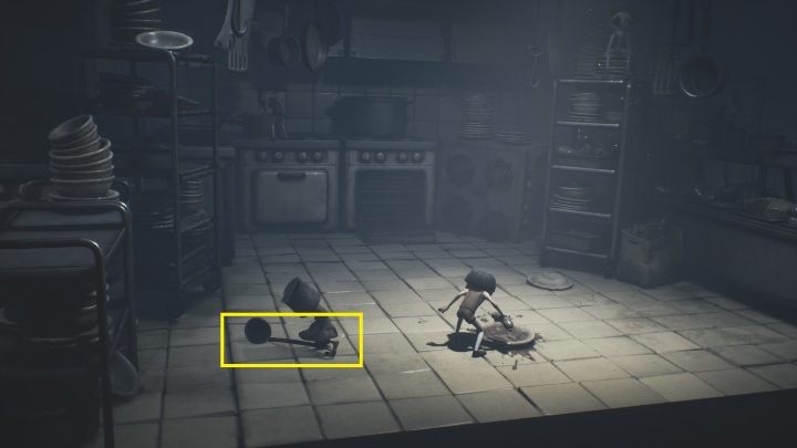Let's start with the fact that you need to grab a ladle - Little Nightmares 2: the Kitchen - guide, walkthrough description - Chapter 2 - Orphanage - Little Nightmares 2 Guide