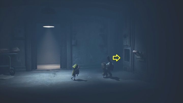 After taking the elevator down, you will see a furnace - Little Nightmares 2: A key in a toy - how to get it? - Riddles - Little Nightmares 2 Guide