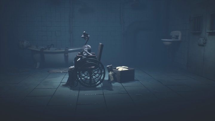 At first, a wheelchair may seem unmovable to you - Little Nightmares 2: Wheelchair puzzle - How to get out? - Riddles - Little Nightmares 2 Guide