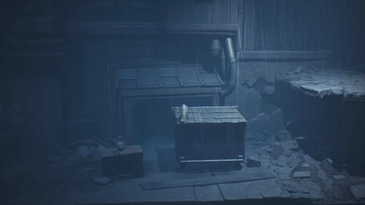 To get further you need to move the container, so that it is as close to the right edge as possible - Little Nightmares 2: Escape from School - guide, walkthrough - Chapter 2 - Orphanage - Little Nightmares 2 Guide