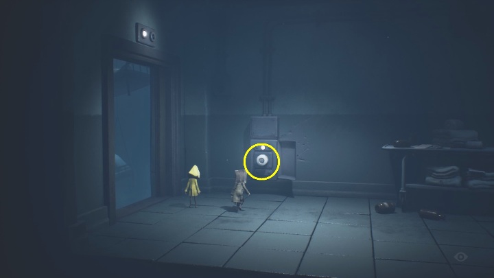 To get further, you have to remove the fuse next to the elevator - Little Nightmares 2: The First Floor - walkthrough - Chapter 3 - Hospital - Little Nightmares 2 Guide
