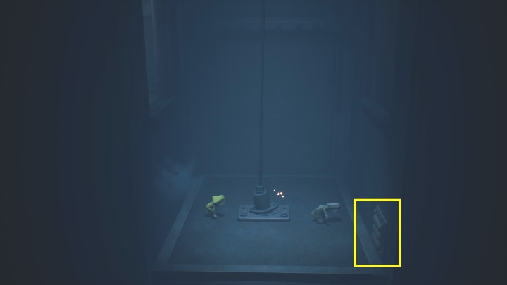 When you jump on the elevator, it will start making strange sounds - Little Nightmares 2: The First Floor - walkthrough - Chapter 3 - Hospital - Little Nightmares 2 Guide