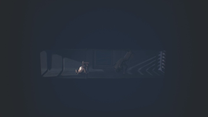 You won't be safe even in the ventilation shaft, so keep moving forward - Little Nightmares 2: Fuses - walkthrough - Chapter 3 - Hospital - Little Nightmares 2 Guide