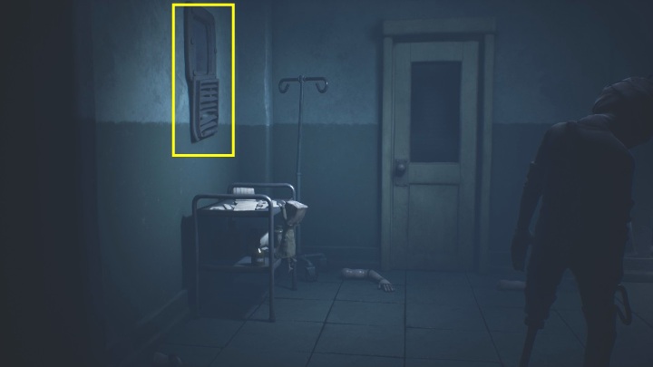 You will get out of the room by jumping onto a cabinet and then into the ventilation shaft - Little Nightmares 2: Fuses - walkthrough - Chapter 3 - Hospital - Little Nightmares 2 Guide