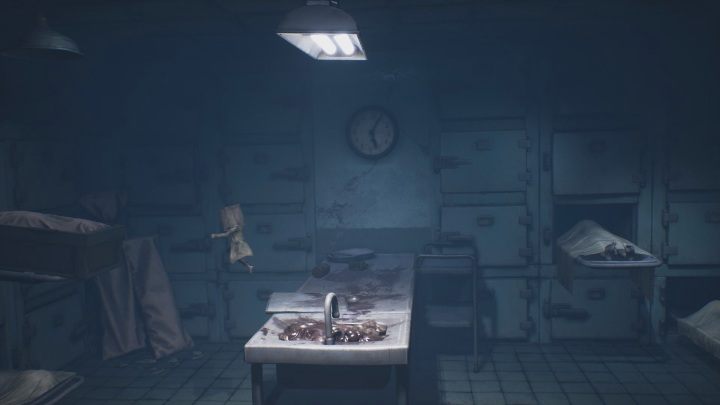There, you need to gain enough speed to reach the shelf - Little Nightmares 2: Escape - walkthrough - Chapter 3 - Hospital - Little Nightmares 2 Guide