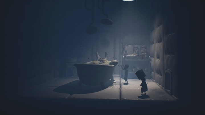 You'll find these glitching remains right next to the bathroom - Little Nightmares 2: Glitching Remains, Chapter 3 Hospital - list - Glitching Remains - Little Nightmares 2 Guide