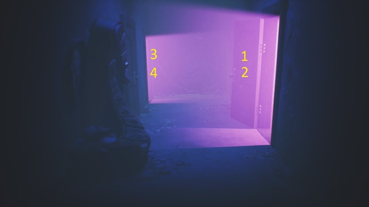 Вы увидите первую такую ​​дверь в узком коридоре - Little Nightmares 2: Door puzzle - какие выбрать?  - Пазлы - Путеводитель по Little Nightmares 2
