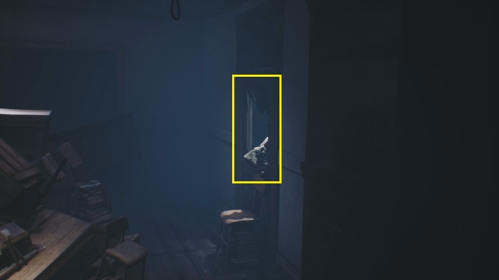 After killing the opponents, jump on the chair located right next to the door - Little Nightmares 2: School - Chapter 2 Orphanage walkthrough - Chapter 2 - Orphanage - Little Nightmares 2 Guide