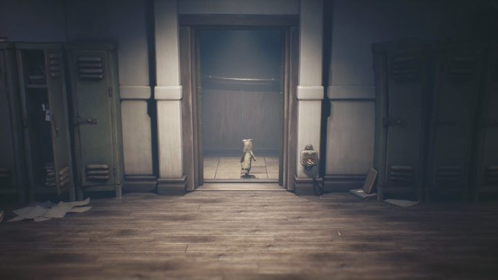 Enter the elevator and wait until it closes to go to the upper floor - Little Nightmares 2: School - Chapter 2 Orphanage walkthrough - Chapter 2 - Orphanage - Little Nightmares 2 Guide