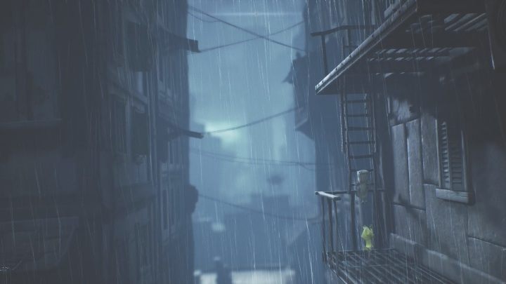 Afterwards, you will spend some time climbing ladders - Little Nightmares 2: Crossing the city - a guide, walkthrough - Chapter 4 - Getting to the Tower - Little Nightmares 2 Guide