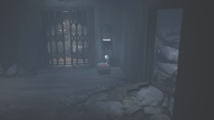 Then get to the elevator (you just need to put something under the lever to be able to reach it) - Little Nightmares 2: Building - a guide, walkthrough - Chapter 4 - Getting to the Tower - Little Nightmares 2 Guide